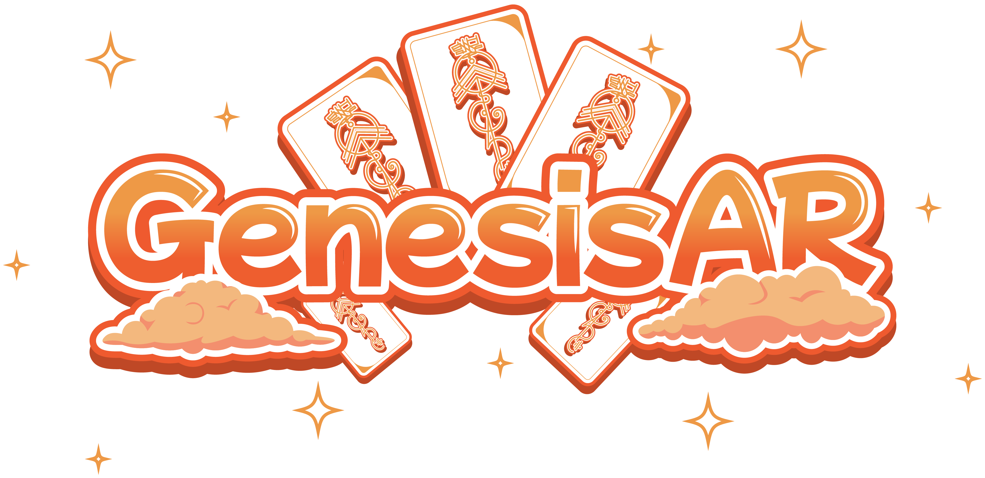 Genesis AR Trading Card Game Logo. Play Augmented Reality Games